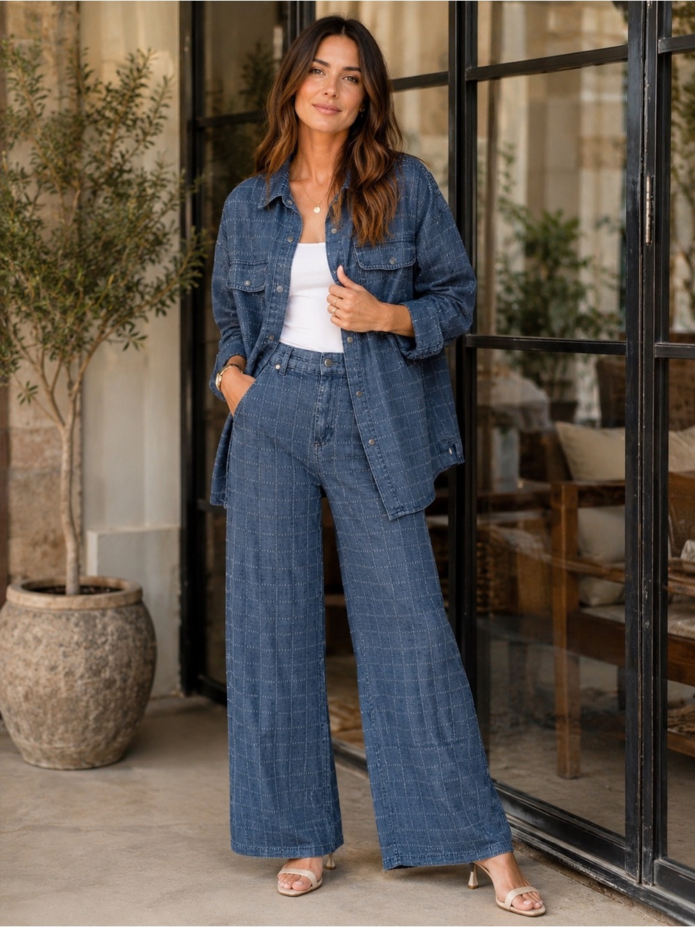 Parisian Denim Two-Piece Set 🇫🇷